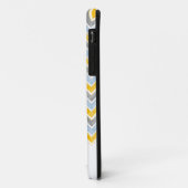 PixDezines Chevron Blue+Yellow Case-Mate iPhone Case (Achterkant/links)
