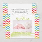 PixDezines chevron/brit milah/foto lijst+sterren Kaart (Voorkant / Achterkant)