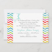 PixDezines chevron/brit milah/foto lijst+sterren Kaart (Achterkant)