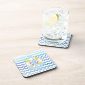 PixDezines chevron/nautical/waterverf Drankjes Onderzetter (Rechterzijde)