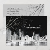 PixDezines Chicago Lakeshore/bewegende aankondigin Aankondiging (Voorkant / Achterkant)