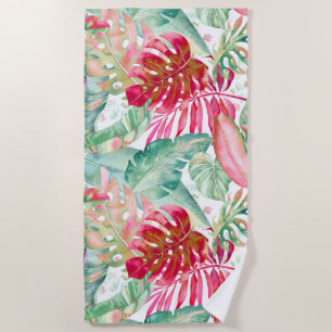 PIXDEZINES CHRISTMAS RED TROPICAL FOLIAGE STRANDLAKEN
