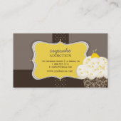 PixDezines citroenschil cupcake/pâtisserie Visitekaartje (Achterkant)