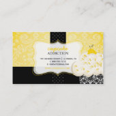 PixDezines citroenschil cupcake/pâtisserie Visitekaartje (Achterkant)