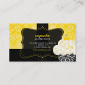 PixDezines citroenschil cupcake/pâtisserie Visitekaartje (Achterkant)