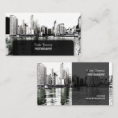 PixDezines City Scape, Lakeshore, Chicago Visitekaartje (Voorkant / Achterkant)