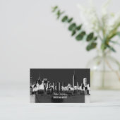 PixDezines City Scape, New York Skyline Visitekaartje (Staand voorkant)