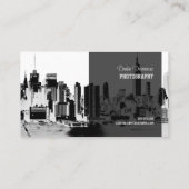 PixDezines City Scape, New York Skyline Visitekaartje (Achterkant)