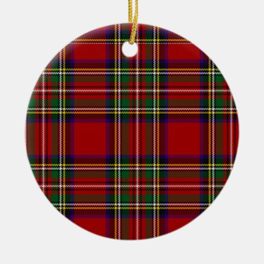 PixDezines clan stewart tartan Keramisch Ornament (Voorkant)