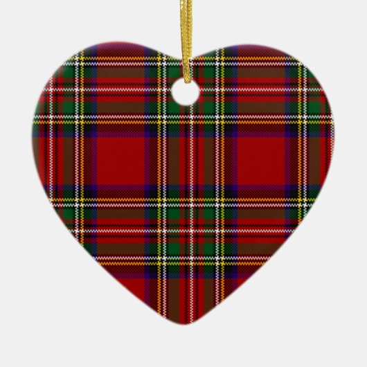 PixDezines clan stewart tartan Keramisch Ornament (Voorkant)