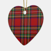 PixDezines clan stewart tartan Keramisch Ornament (Links)