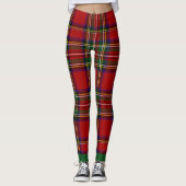 PixDezines Clan Stewart Tartan Leggings (Voorkant)