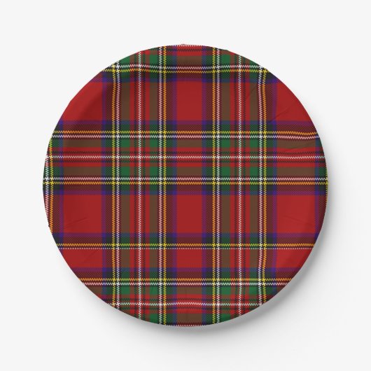 PixDezines clan stewart tartan Papieren Bordje (Voorkant)