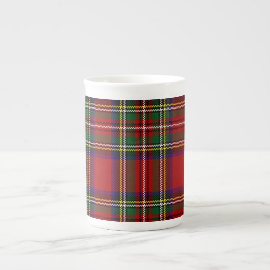 PixDezines clan stewart tartan Porselein Kop (Voorkant)