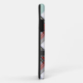 PixDezines clan stewart tartan/red+grijs Case-Mate iPhone Case (Achterkant/rechts)