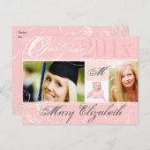 PixDezines Class 2012/swirls/DIY kleuren+fonts Aankondigingskaart (Voorkant / Achterkant)