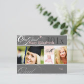 PixDezines Class 2012/swirls/DIY kleuren+fonts Aankondigingskaart (Staand voorkant)