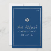 PixDezines Classic Bar Mitzvah Zilver/DIY Kleur Kaart (Voorkant)