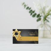 PixDezines Classic mitswa plaatskaarten/zwart+goud Plaatskaartje (Staand voorkant)