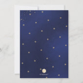 PixDezines Classic Navy+Gold Bar Mitzvah Kaart (Achterkant)