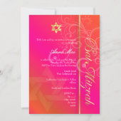 PixDezines classic+swirls bat mitzvah Kaart (Voorkant)