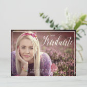 PixDezines Classy Faux Gold Confetti Afstuderen Kaart (Staand voorkant)