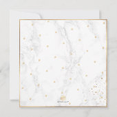 PixDezines Classy Marble Gold Confetti Bar Mitzvah Kaart (Achterkant)