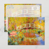 PixDezines Claude Monet water in giverny Briefkaart (Voorkant / Achterkant)