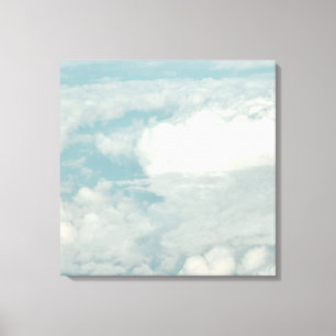 PixDezines Cloud 9 ~ Stoel bij het raam Canvas Afdruk
