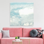 PixDezines Cloud 9 ~ Stoel bij het raam Canvas Afdruk (Insitu (Woonkamer))