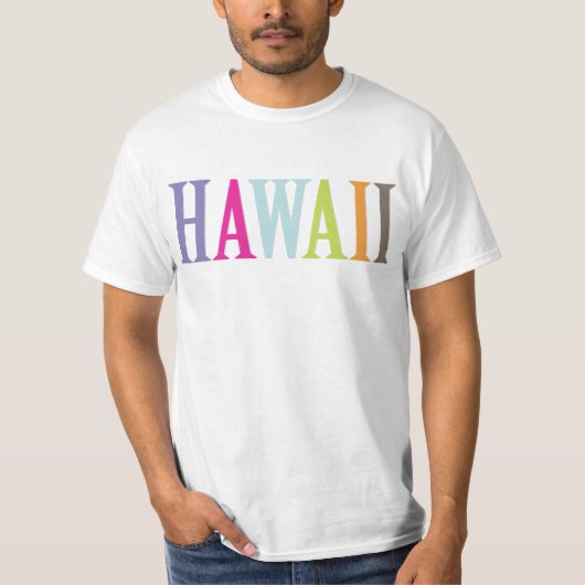 PixDezines Colorful Hawaii t's T-shirt (Voorkant)