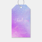 PixDezines Confetti, Ombre Violet Cadeaulabel (Voorkant)