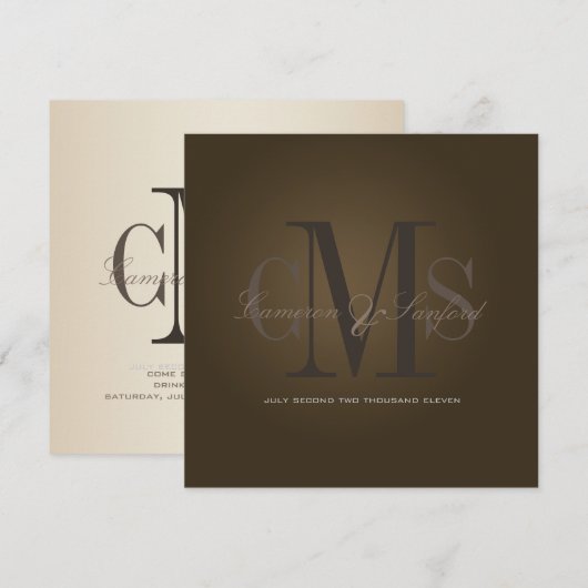 PixDezines Contemmodern + klasje/cafe noire Kaart (Voorkant / Achterkant)