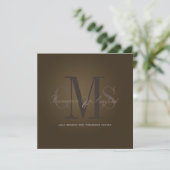 PixDezines Contemporary + classy/café noir Kaart (Staand voorkant)