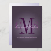 PixDezines Contemporary + klassiek/pruim Kaart (Voorkant / Achterkant)