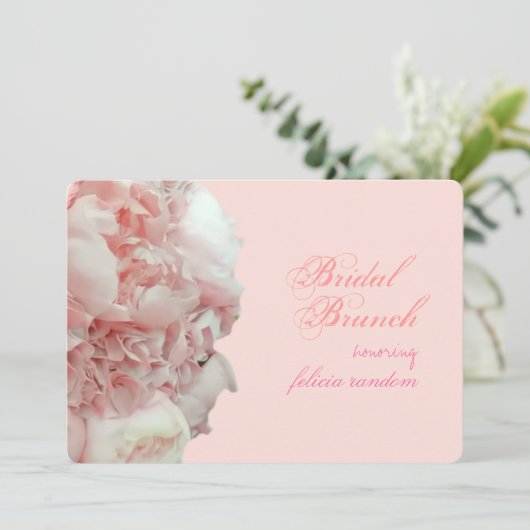 PixDezines coraalpinda's/hydrangeas/DIY event Kaart (Staand voorkant)