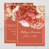 PixDezines Coral Peonies/Oranje Hydrangeas/Bouquet Kaart (Voorkant / Achterkant)