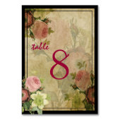 PixDezines  Cottage Rozen/Tafelnr. Kaart (Voorkant)