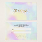 PixDezines Cotton Snoep Holographic Gift Kaarten Visitekaartje (Voorkant /achterkant)