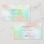 PixDezines Cotton Snoep Reward Card Visitekaartje (Voorkant / Achterkant)