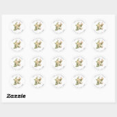 PixDezines Cream Rozen Dank u Stickers (Vel)
