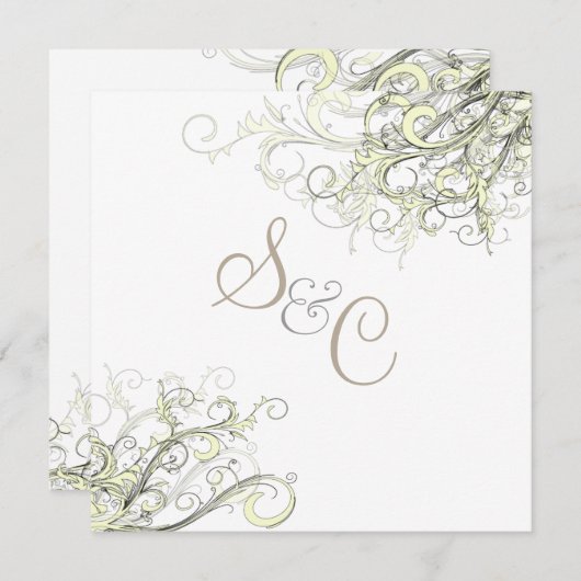 PixDezines CREAM SWILRS/DIY Background Kaart (Voorkant / Achterkant)