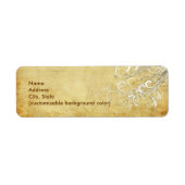 PixDezines  Cream Swirls Etiket (Voorkant)