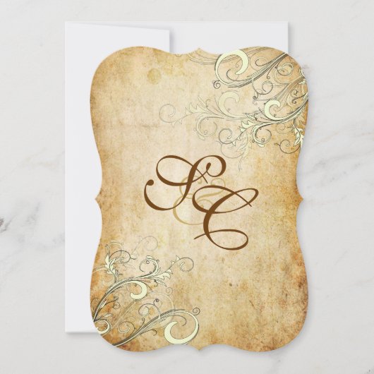 PixDezines  CREAM SWIRLS/FAUX PARACHT Kaart (Voorkant)