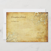 PixDezines CREAM SWIRLS/FAUX PARACHT Kaart (Achterkant)