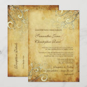 PixDezines  CREAM SWIRLS/FAUX PARACHT Kaart (Voorkant / Achterkant)