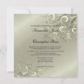 PixDeZines Cream Swirls/Faux Silver Kaart (Achterkant)