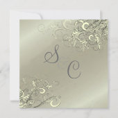 PixDeZines Cream Swirls/Faux Silver Kaart (Voorkant)
