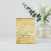 PixDezines  Cream wervelt plaatskaarten Plaatskaartje (Staand voorkant)