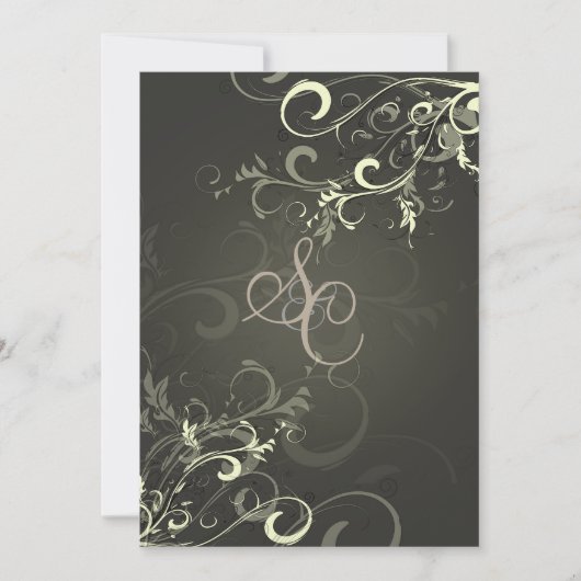 PixDezines crèmeswervels+grafiet Kaart (Voorkant)
